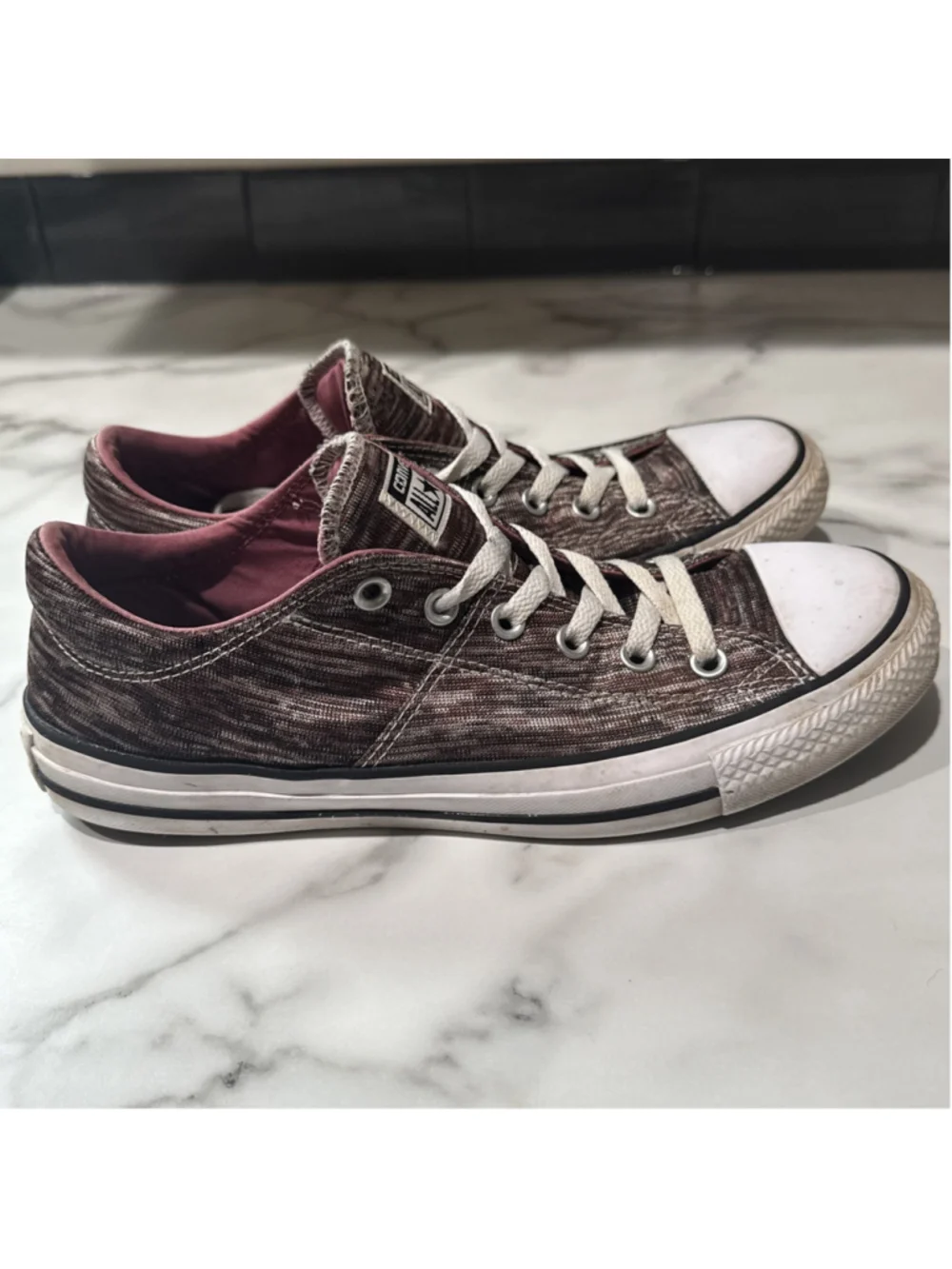 CONVERSE MADISON Port All Star Burgundy Women's Low Top Sneakers Sz 10 Shoes